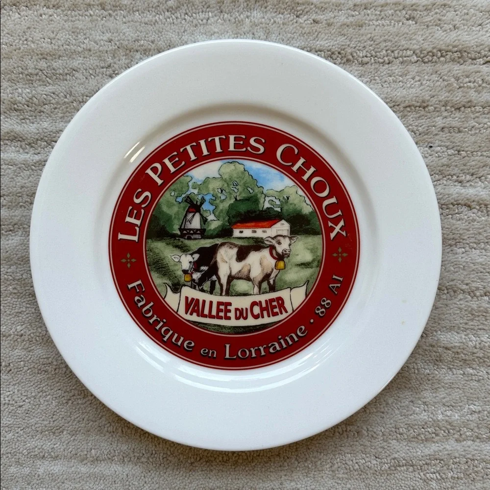 Set Of 2 Restoration Hardware 2003 Le Troupeau Cheese Salad Plates